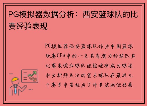 PG模拟器数据分析：西安篮球队的比赛经验表现
